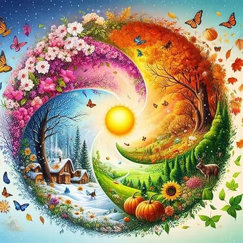WKQIFEI 5D DIY Diamond Painting Kit - Schmetterling Blume Sonne Landschaft Kunst Vollbohrer Runde & Quadratische Leinwand Erwachsene Handwerk für Home Wall Decor Einzigartiges Geschenk WKQIFEI 5D DIY Diamond Painting Kit - Schmetterling Blume Sonne Landschaft Kunst Vollbohrer Runde & Quadratische Leinwand Erwachsene Handwerk für Home Wall Decor Einzigartiges Geschenk von WKQIFEI