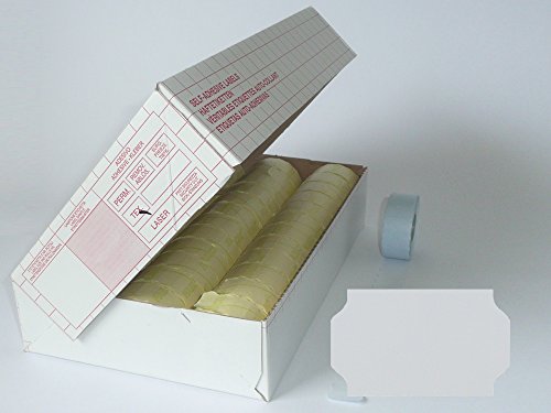 WKS Preisauszeichnungsetiketten Wellenrand 32x19mm, permaneter Kleber, Farbe Weiss, 30 Rollen passend für Meto, Blitz, Tovel, Printex, Print H, uva. WKS Preisauszeichnungsetiketten Wellenrand 32x19mm, permaneter Kleber, Farbe Weiss, 30 Rollen passend für Meto, Blitz, Tovel, Printex, Print H, uva. von WKS