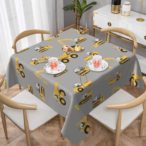Auslaufsichere, quadratische Tischdecke, 137 x 137 cm, dekorative Esszimmerdecke für Partys, Hochzeiten und Veranstaltungen im Freien, Bauwagen, knitterfreie Polyester-Tischwäsche für Küche, Picknick Auslaufsichere, quadratische Tischdecke, 137 x 137 cm, dekorative Esszimmerdecke für Partys, Hochzeiten und Veranstaltungen im Freien, Bauwagen, knitterfreie Polyester-Tischwäsche für Küche, Picknick von WKSGDSG