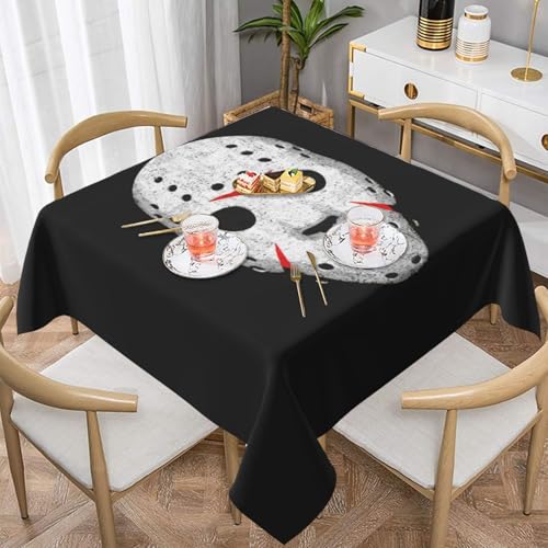 WKSGDSG Auslaufsichere, quadratische Tischdecke, 137 x 137 cm, dekorative Esszimmerdecke für Partys, Hochzeiten und Veranstaltungen im Freien, Horror-Totenkopf-Tischdecken, knitterfreie WKSGDSG Auslaufsichere, quadratische Tischdecke, 137 x 137 cm, dekorative Esszimmerdecke für Partys, Hochzeiten und Veranstaltungen im Freien, Horror-Totenkopf-Tischdecken, knitterfreie von WKSGDSG
