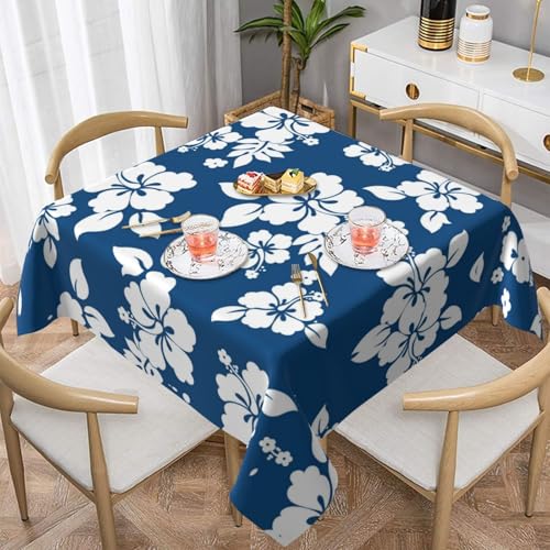 WKSGDSG Farmhouse-Tischdecken für quadratische Tische, Hawaii-Blumentischdecken für drinnen und draußen, abwischbar, waschbar, weiche Polyester-Tischdecke für Küche, Party, Bankett, Heimdekoration WKSGDSG Farmhouse-Tischdecken für quadratische Tische, Hawaii-Blumentischdecken für drinnen und draußen, abwischbar, waschbar, weiche Polyester-Tischdecke für Küche, Party, Bankett, Heimdekoration von WKSGDSG