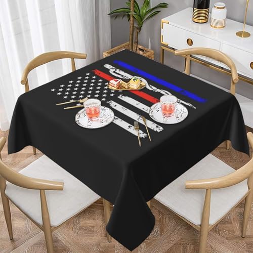 WKSGDSG Farmhouse-Tischdecken für quadratische Tische, rot gestreift, USA-Flagge, Tischdecke für drinnen und draußen, abwischbar, waschbar, weiche Polyester-Tischdecke für Küche, Party, Bankett WKSGDSG Farmhouse-Tischdecken für quadratische Tische, rot gestreift, USA-Flagge, Tischdecke für drinnen und draußen, abwischbar, waschbar, weiche Polyester-Tischdecke für Küche, Party, Bankett von WKSGDSG