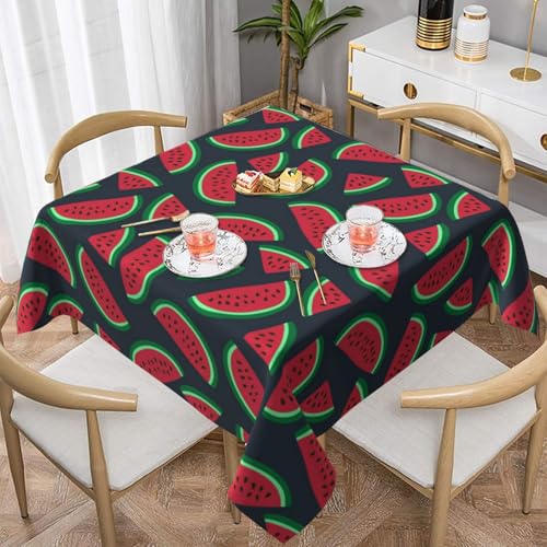 WKSGDSG Farmhouse-Tischdecken für quadratische Tische, rote Wassermelonen-Tischdecken für drinnen und draußen, abwischbar, waschbar, weiche Polyester-Tischdecke für Küche, Party, Bankett WKSGDSG Farmhouse-Tischdecken für quadratische Tische, rote Wassermelonen-Tischdecken für drinnen und draußen, abwischbar, waschbar, weiche Polyester-Tischdecke für Küche, Party, Bankett von WKSGDSG