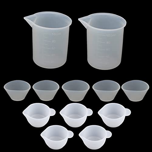 12pieces Harzguss Werkzeug 100 Ml 20 Ml 10 Gießbecher Wiederverwendbare Messungen Tassen Für Ohrring Harzformen 12pieces Harzguss Werkzeug 100 Ml 20 Ml 10 Gießbecher Wiederverwendbare Messungen Tassen Für Ohrring Harzformen von WKabnkn
