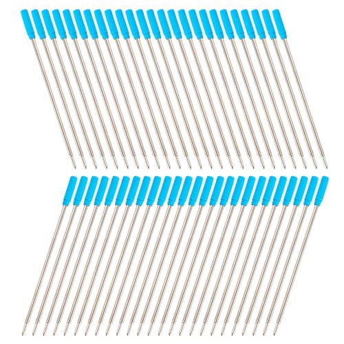 50pcs Crystal Pen Nachfüllstillstand Standard Kugelschreiber Nachfüllung Für Twist Action Metall Nachfüllungen Für Multifunktions Büro Schreibzubehör von WKabnkn