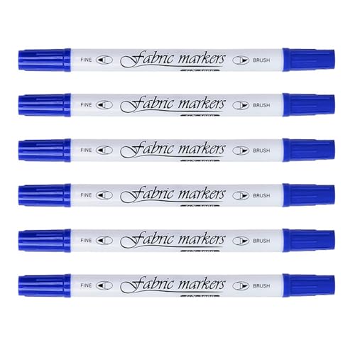 6PCS Doppelbeendete Stoffmarker Mit Feiner Spitze Und Pinsel Für T Shirt Hutbeutel Malmale Für Kleidung Doppelmarkierungen 6PCS Doppelbeendete Stoffmarker Mit Feiner Spitze Und Pinsel Für T Shirt Hutbeutel Malmale Für Kleidung Doppelmarkierungen von WKabnkn
