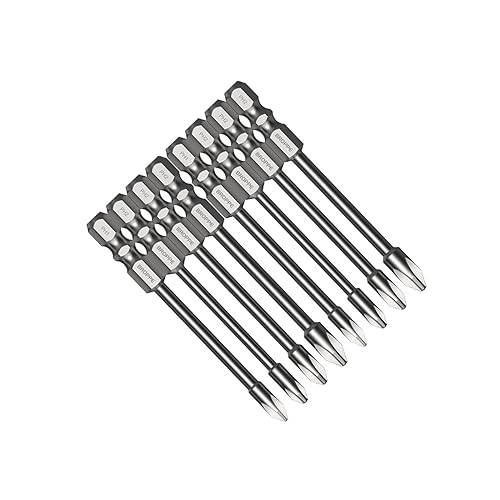 8x 75 Mm 100 Mm Elektrischer Kreuzschraubendreher Bit Kreuz Magnetischer Batch Head PH1 PH2 Shank Drill Für Bohradapter Extender von WKabnkn