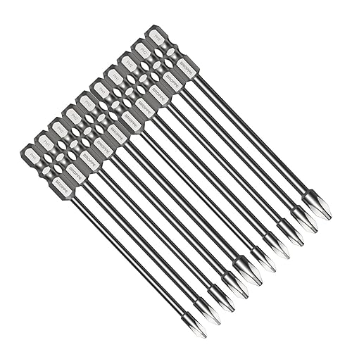 8x 75 Mm 100 Mm Elektrischer Kreuzschraubendreher Bit Kreuz Magnetischer Batch Head PH1 PH2 Shank Drill Für Bohradapter Extender von WKabnkn