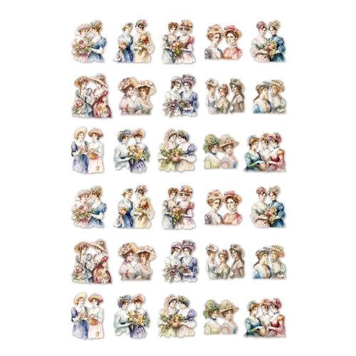 Aufkleber Broschüre 1 Blatt Dekorativ Für Scrapbooking Journaling Art Craft Album Handbook Journal Dekorative Für Scrapbooking von WKabnkn