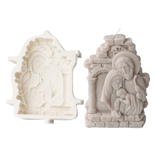 Kerzenherstellung Silikonform Silikonkerzenform Religiöses Statue Schimmelpilzwerk Für Harzhandwerk Religiöse Statue von WKabnkn