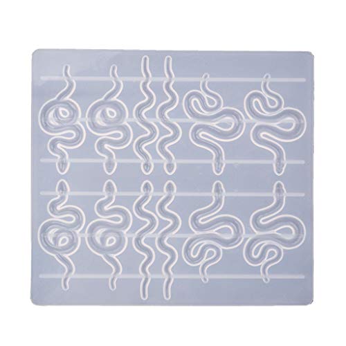 Schlangenohrringharzform Schlange Silikonform Schlange Form Epoxidharz Guss Mit Hängendes Loch Für Handwerk Klar Schlangenohrringharzform Schlange Silikonform Schlange Form Epoxidharz Guss Mit Hängendes Loch Für Handwerk Klar von WKabnkn