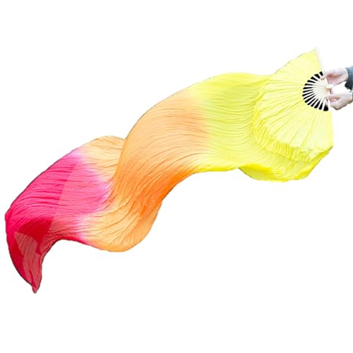 WKabnkn Leichte Faux Silk Belly Dance Fan Schleier Flexibler Tanzfan Bambus Langes Tanzen Für Auftritte Und Schulungen Schöne Dekorative Handwerk WKabnkn Leichte Faux Silk Belly Dance Fan Schleier Flexibler Tanzfan Bambus Langes Tanzen Für Auftritte Und Schulungen Schöne Dekorative Handwerk von WKabnkn