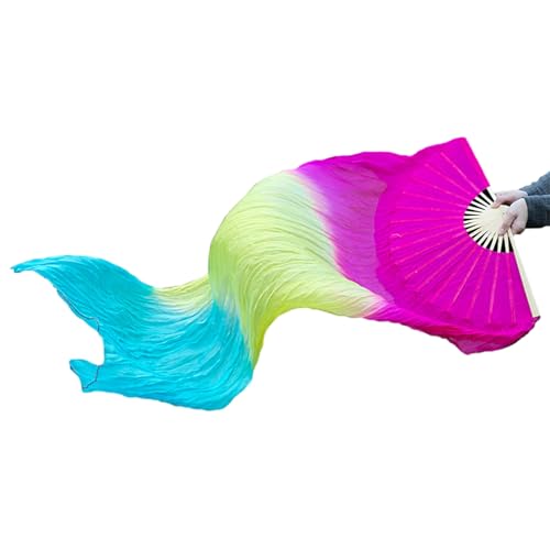 WKabnkn Leichte Faux Silk Belly Dance Fan Schleier Flexibler Tanzfan Bambus Langes Tanzen Für Auftritte Und Schulungen Schöne Dekorative Handwerk WKabnkn Leichte Faux Silk Belly Dance Fan Schleier Flexibler Tanzfan Bambus Langes Tanzen Für Auftritte Und Schulungen Schöne Dekorative Handwerk von WKabnkn