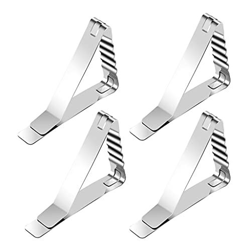 WKabnkn Metall Tischdecke Clips 4/8pcs Hochleistungs Picknick Essen Esstisch Fix Klemme Für Camping Reisen Strand Lebensmittel Aufbewahrung Tischtuchabdeckung Klemmen von WKabnkn