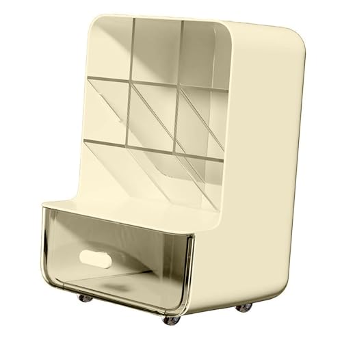 WKabnkn Space Saving Desktop Lagerregal Mit Mehreren Stufen Tilt Bleistifthalter Organizer Box Für Schreibwaren Und Kleinstift Und Telefonständer von WKabnkn