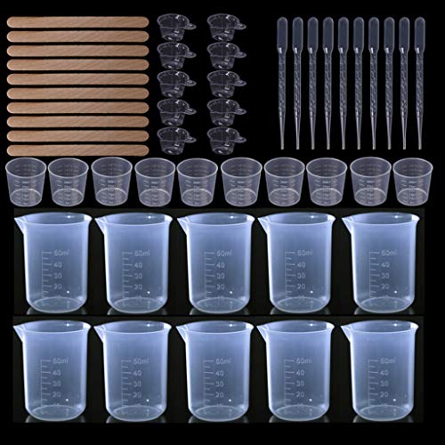 Wiederverwendbare Epoxidharz Werkzeuge Kit Schmuck Harz Starter Werkzeuge Für Handwerk Machen Kunstwerk Schmuck Casting Messung Tassen Und Löffel Sets Plastik von WKabnkn