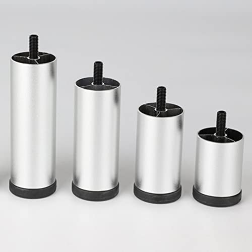 WLCNYL 4 Stück Möbelbeine aus Metall, verstellbare Tischbeine, Möbelfüße mit M8-Schrauben, Stützbeine für Couchtisch, Esstisch, Sofa, Schrank, Schreibtisch, Schwarz/Gold/Silber, DIY-Ersatzbeine, SI WLCNYL 4 Stück Möbelbeine aus Metall, verstellbare Tischbeine, Möbelfüße mit M8-Schrauben, Stützbeine für Couchtisch, Esstisch, Sofa, Schrank, Schreibtisch, Schwarz/Gold/Silber, DIY-Ersatzbeine, SI von WLCNYL