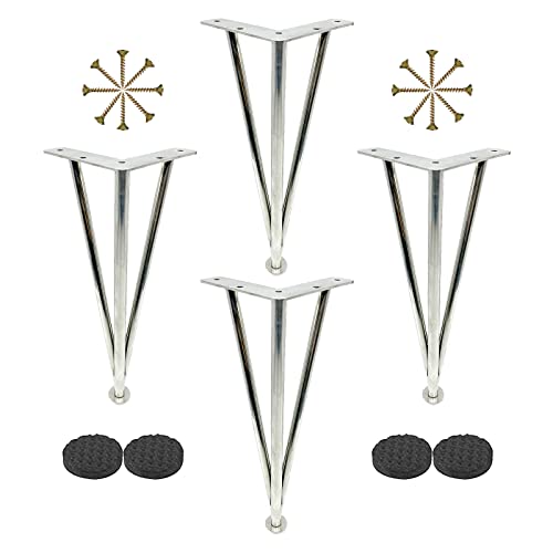 WLCNYL Haarnadel-Tischbeine, 4 Stück, verstellbare Möbelbeine, Möbelfüße aus Metall, Ersatzmöbelbeine für Schreibtisch, Sofa, Couchtisch, Schrank, 10 cm, 15 cm, 20 cm, 25 cm, 30 cm, 35 cm, 40 cm, 6 von WLCNYL