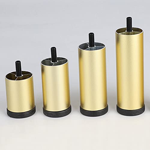 WLCNYL Höhenverstellbare Möbelbeine, DIY-Tischbeine aus Metall, Ersatz-Möbelbeine für Schlafsofas, Schreibtische, Schränke, Stühle, Stützfüße, 6 cm, 10 cm, 12 cm, 15 cm, 20 cm, 25 cm, 30 cm, Gold-1 WLCNYL Höhenverstellbare Möbelbeine, DIY-Tischbeine aus Metall, Ersatz-Möbelbeine für Schlafsofas, Schreibtische, Schränke, Stühle, Stützfüße, 6 cm, 10 cm, 12 cm, 15 cm, 20 cm, 25 cm, 30 cm, Gold-1 von WLCNYL