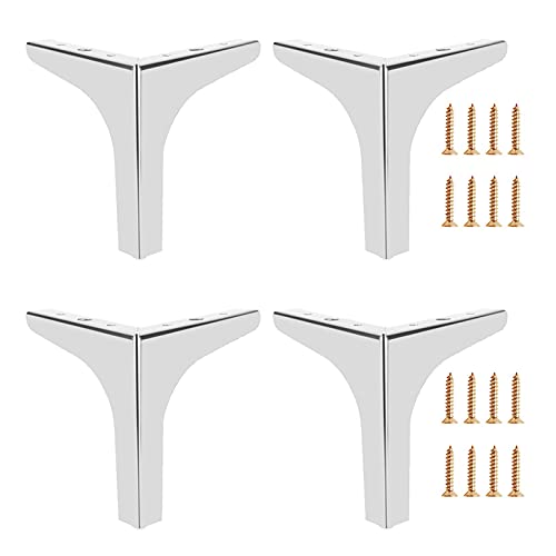 WLCNYL Möbelbeine, Ersatz-Tischbeine, Modernes Metall-Schlafsofa, Kleiderschrank, Couchtisch-Stützmöbelfüße, rutschfeste Schreibtischbeine, Mit Schrauben, Silber-15cm/5.9in WLCNYL Möbelbeine, Ersatz-Tischbeine, Modernes Metall-Schlafsofa, Kleiderschrank, Couchtisch-Stützmöbelfüße, rutschfeste Schreibtischbeine, Mit Schrauben, Silber-15cm/5.9in von WLCNYL