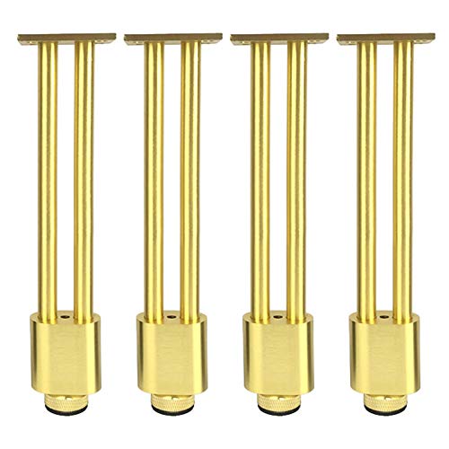 WLCNYL Möbelbeine, Verstellbare Tischbeine, wasserdichte Sofabeine, Sinn für Design, Massive Aluminiumlegierung, Stabil Und Sicher, Langlebige Stützbeine Für Das Badezimmer, Schwarz/Gold, Tragkraft WLCNYL Möbelbeine, Verstellbare Tischbeine, wasserdichte Sofabeine, Sinn für Design, Massive Aluminiumlegierung, Stabil Und Sicher, Langlebige Stützbeine Für Das Badezimmer, Schwarz/Gold, Tragkraft von WLCNYL