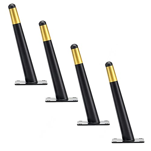 WLCNYL Möbelbeine Metall 4 Stück, Moderne Schräge Tischbeine, Möbelfüße Schwarz/Gold, Ersatzbeine für Schränke Sofas Schreibtische, für Heimwerker, 8 Größen,BlackGold-12cm/4.7in WLCNYL Möbelbeine Metall 4 Stück, Moderne Schräge Tischbeine, Möbelfüße Schwarz/Gold, Ersatzbeine für Schränke Sofas Schreibtische, für Heimwerker, 8 Größen,BlackGold-12cm/4.7in von WLCNYL