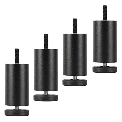 WLCNYL Möbelbeine Schwarz/Gold/Silber,Tischbeine Metall 6cm 8cm 10cm 12cm 15cm 18cm 20cm 25cm,Ersatzmöbelfüße,4 Stück,Höhenverstellbar,für Couchtisch Esstisch Schreibtisch,Black-18cm/7.08in WLCNYL Möbelbeine Schwarz/Gold/Silber,Tischbeine Metall 6cm 8cm 10cm 12cm 15cm 18cm 20cm 25cm,Ersatzmöbelfüße,4 Stück,Höhenverstellbar,für Couchtisch Esstisch Schreibtisch,Black-18cm/7.08in von WLCNYL