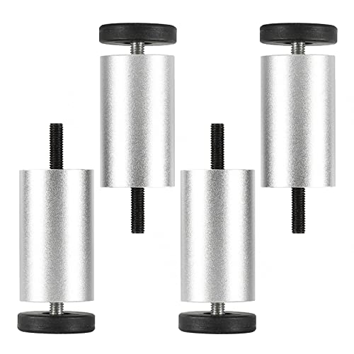 WLCNYL Möbelbeine Verstellbar, 4 Stück Tischbeine Aus Metall, rutschfeste/Verschleißfeste Möbelfüße, DIY-Ersatzbeine, Schreibtischbeine Schwarz/Gold/Silber, M8, Für Badezimmer, Küche, Büro, Silber- WLCNYL Möbelbeine Verstellbar, 4 Stück Tischbeine Aus Metall, rutschfeste/Verschleißfeste Möbelfüße, DIY-Ersatzbeine, Schreibtischbeine Schwarz/Gold/Silber, M8, Für Badezimmer, Küche, Büro, Silber- von WLCNYL