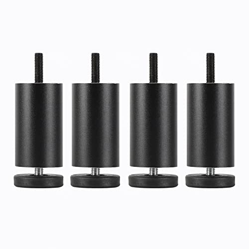 WLCNYL Möbelbeine Verstellbar, 4 Stück Tischbeine Metall, Möbelfüße 6cm 8cm 10cm 12cm 15cm 20cm 25cm, Schwarz/Gold/Silber, für Küche Bad Wohnzimmer Möbel Ersatzbeine,Black-6cm/2.36in WLCNYL Möbelbeine Verstellbar, 4 Stück Tischbeine Metall, Möbelfüße 6cm 8cm 10cm 12cm 15cm 20cm 25cm, Schwarz/Gold/Silber, für Küche Bad Wohnzimmer Möbel Ersatzbeine,Black-6cm/2.36in von WLCNYL