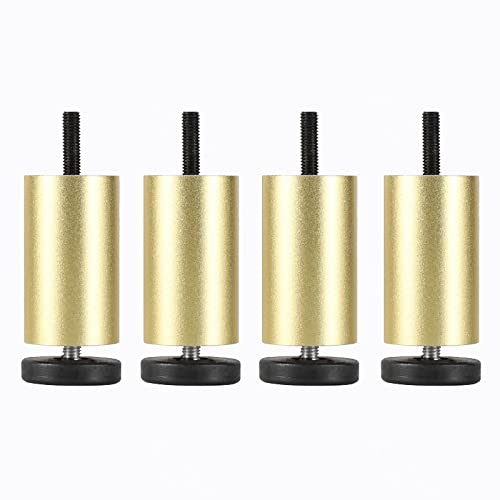 WLCNYL Möbelbeine Verstellbar, 4 Stück Tischbeine Metall, Möbelfüße 6cm 8cm 10cm 12cm 15cm 20cm 25cm, Schwarz/Gold/Silber, für Küche Bad Wohnzimmer Möbel Ersatzbeine,Gold-6cm/2.36in WLCNYL Möbelbeine Verstellbar, 4 Stück Tischbeine Metall, Möbelfüße 6cm 8cm 10cm 12cm 15cm 20cm 25cm, Schwarz/Gold/Silber, für Küche Bad Wohnzimmer Möbel Ersatzbeine,Gold-6cm/2.36in von WLCNYL