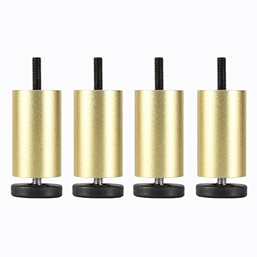 WLCNYL Möbelbeine Verstellbar, 4 Stück Tischbeine Metall, Möbelfüße 6cm 8cm 10cm 12cm 15cm 20cm 25cm, Schwarz/Gold/Silber, für Küche Bad Wohnzimmer Möbel Ersatzbeine,Gold-8cm/3.1in WLCNYL Möbelbeine Verstellbar, 4 Stück Tischbeine Metall, Möbelfüße 6cm 8cm 10cm 12cm 15cm 20cm 25cm, Schwarz/Gold/Silber, für Küche Bad Wohnzimmer Möbel Ersatzbeine,Gold-8cm/3.1in von WLCNYL