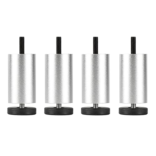 WLCNYL Möbelbeine Verstellbar, 4 Stück Tischbeine Metall, Möbelfüße 6cm 8cm 10cm 12cm 15cm 20cm 25cm, Schwarz/Gold/Silber, für Küche Bad Wohnzimmer Möbel Ersatzbeine,Silber-6cm/2.36in WLCNYL Möbelbeine Verstellbar, 4 Stück Tischbeine Metall, Möbelfüße 6cm 8cm 10cm 12cm 15cm 20cm 25cm, Schwarz/Gold/Silber, für Küche Bad Wohnzimmer Möbel Ersatzbeine,Silber-6cm/2.36in von WLCNYL