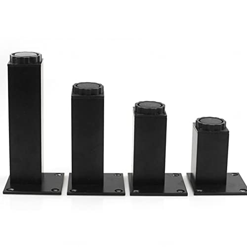 WLCNYL Möbelbeine Verstellbar 10cm 12cm 15cm 20cm 25cm 30cm 40cm, Tischbeine Metall, DIY Ersatzmöbelfüße, Schwarz/Silber, Möbelbeine für Sofa Schreibtisch Couchtisch, 4 Stück,Black-18cm/7.09in WLCNYL Möbelbeine Verstellbar 10cm 12cm 15cm 20cm 25cm 30cm 40cm, Tischbeine Metall, DIY Ersatzmöbelfüße, Schwarz/Silber, Möbelbeine für Sofa Schreibtisch Couchtisch, 4 Stück,Black-18cm/7.09in von WLCNYL