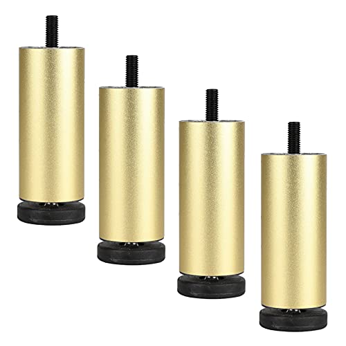 WLCNYL Möbelbeine Verstellbar 4 Stück, Dicke Tischbeine Aus Metall, Möbelbeine, Geeignet Für DIY-Schreibtischbeine Für Fernsehschränke, Sofas, Schränke, Betten, Kaffeefüße, Mit Schrauben,Gold-10cm/ WLCNYL Möbelbeine Verstellbar 4 Stück, Dicke Tischbeine Aus Metall, Möbelbeine, Geeignet Für DIY-Schreibtischbeine Für Fernsehschränke, Sofas, Schränke, Betten, Kaffeefüße, Mit Schrauben,Gold-10cm/ von WLCNYL