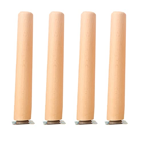 WLCNYL Möbelbeine aus Holz, 4 Stück, Tischbeine, Sofa, Stuhl, Nachttisch, Kleiderschrank, Schreibtisch, Ersatzmöbelfüße, mit Montageplatte, Antirutschmatte und Schrauben,Wooden-8cm/3.15in WLCNYL Möbelbeine aus Holz, 4 Stück, Tischbeine, Sofa, Stuhl, Nachttisch, Kleiderschrank, Schreibtisch, Ersatzmöbelfüße, mit Montageplatte, Antirutschmatte und Schrauben,Wooden-8cm/3.15in von WLCNYL
