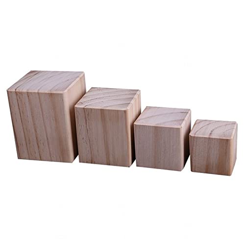 WLCNYL Möbelbeine aus Holz, quadratische Tischbeine, Sofastützbeine, DIY-Möbelfüße, zum Erhöhen von Möbeln, 4 Stück, Schrank/Schreibtisch/Esstisch/Couchtisch,Wood-15×15×20cm WLCNYL Möbelbeine aus Holz, quadratische Tischbeine, Sofastützbeine, DIY-Möbelfüße, zum Erhöhen von Möbeln, 4 Stück, Schrank/Schreibtisch/Esstisch/Couchtisch,Wood-15×15×20cm von WLCNYL