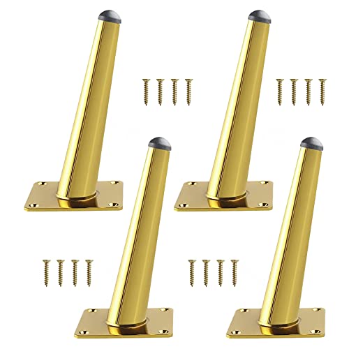 WLCNYL Schräge Möbelbeine aus Metall, schwarz/goldene Tischbeine 10 cm 12 cm 15 cm 18 cm 20 cm 25 cm 30 cm 35 cm Möbelfüße, rutschfeste/verschleißfeste Ersatzbeine, für Sofas, Schreibtische, Coucht WLCNYL Schräge Möbelbeine aus Metall, schwarz/goldene Tischbeine 10 cm 12 cm 15 cm 18 cm 20 cm 25 cm 30 cm 35 cm Möbelfüße, rutschfeste/verschleißfeste Ersatzbeine, für Sofas, Schreibtische, Coucht von WLCNYL