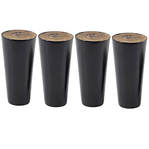 WLCNYL Schwarze Möbelbeine aus Massivholz,Gummiholz,Stabile Tischfüße,Schadstofffrei,Langlebige Sofabeine,Retro-Stil,Ersatzbeine,Verschiedene Größen.,Gerades Bein,6cm WLCNYL Schwarze Möbelbeine aus Massivholz,Gummiholz,Stabile Tischfüße,Schadstofffrei,Langlebige Sofabeine,Retro-Stil,Ersatzbeine,Verschiedene Größen.,Gerades Bein,6cm von WLCNYL