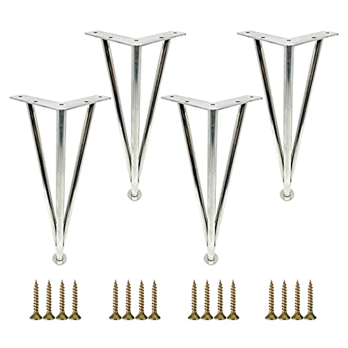 WLCNYL Tischbeine aus Metall, Möbelbeine, 4 Stück, 10 cm, 15 cm, 20 cm, 25 cm, 30 cm, 35 cm, 40 cm, verstellbare Möbelfüße, rutschfest, verschleißfest, für Schreibtische, Sofas, Schränke, Couchtisc von WLCNYL