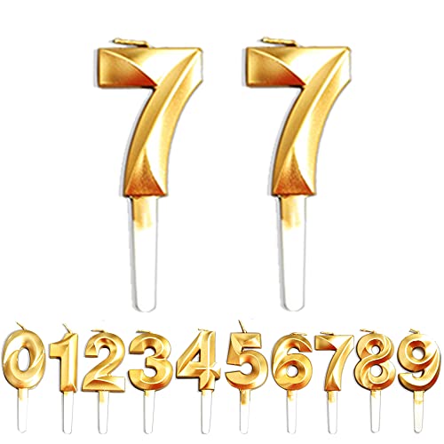 Geburtstag Kerzen, 77th Geburtstag Gold Nummer Geburtstagskuchen kerzen, Kuchen Dekoration für Geburtstag Party Hochzeit Jahrestag Abschlussfeier Feier Lieferungen Geburtstag Kerzen, 77th Geburtstag Gold Nummer Geburtstagskuchen kerzen, Kuchen Dekoration für Geburtstag Party Hochzeit Jahrestag Abschlussfeier Feier Lieferungen von WLHGH