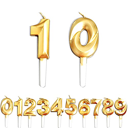 Geburtstag Zahl Kerzen, 0/1/10 JJubiläumstorten Dekoration, Gold Nummer Geburtstagskuchen kerzen, Kuchen Dekoration für Geburtstag Party Hochzeit Jahrestag Abschlussfeier Feier Lieferungen Geburtstag Zahl Kerzen, 0/1/10 JJubiläumstorten Dekoration, Gold Nummer Geburtstagskuchen kerzen, Kuchen Dekoration für Geburtstag Party Hochzeit Jahrestag Abschlussfeier Feier Lieferungen von WLHGH