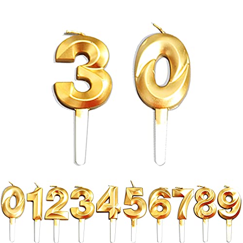 Geburtstag Zahl Kerzen, 0/3/30 JJubiläumstorten Dekoration, Gold Nummer Geburtstagskuchen kerzen, Kuchen Dekoration für Geburtstag Party Hochzeit Jahrestag Abschlussfeier Feier Lieferungen Geburtstag Zahl Kerzen, 0/3/30 JJubiläumstorten Dekoration, Gold Nummer Geburtstagskuchen kerzen, Kuchen Dekoration für Geburtstag Party Hochzeit Jahrestag Abschlussfeier Feier Lieferungen von WLHGH