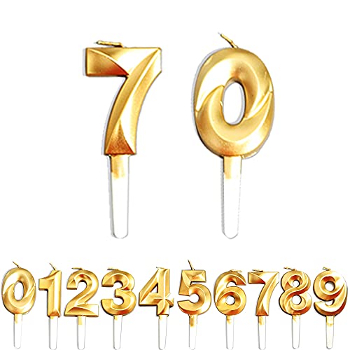 Geburtstag Zahl Kerzen, 0/7/70 JJubiläumstorten Dekoration, Gold Nummer Geburtstagskuchen kerzen, Kuchen Dekoration für Geburtstag Party Hochzeit Jahrestag Abschlussfeier Feier Lieferungen Geburtstag Zahl Kerzen, 0/7/70 JJubiläumstorten Dekoration, Gold Nummer Geburtstagskuchen kerzen, Kuchen Dekoration für Geburtstag Party Hochzeit Jahrestag Abschlussfeier Feier Lieferungen von WLHGH