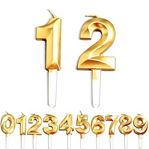 Geburtstag Zahl Kerzen, 1/2/12/21 JJubiläumstorten Dekoration, Gold Nummer Geburtstagskuchen kerzen, Kuchen Dekoration für Geburtstag Party Hochzeit Jahrestag Abschlussfeier Feier Lieferungen Geburtstag Zahl Kerzen, 1/2/12/21 JJubiläumstorten Dekoration, Gold Nummer Geburtstagskuchen kerzen, Kuchen Dekoration für Geburtstag Party Hochzeit Jahrestag Abschlussfeier Feier Lieferungen von WLHGH