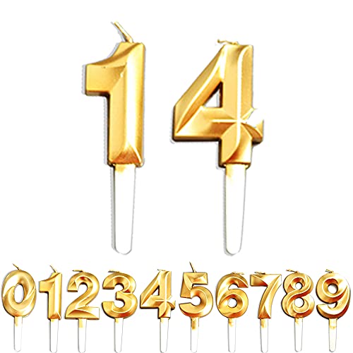 Geburtstag Zahl Kerzen, 1/4/14/41 JJubiläumstorten Dekoration, Gold Nummer Geburtstagskuchen kerzen, Kuchen Dekoration für Geburtstag Party Hochzeit Jahrestag Abschlussfeier Feier Lieferungen Geburtstag Zahl Kerzen, 1/4/14/41 JJubiläumstorten Dekoration, Gold Nummer Geburtstagskuchen kerzen, Kuchen Dekoration für Geburtstag Party Hochzeit Jahrestag Abschlussfeier Feier Lieferungen von WLHGH