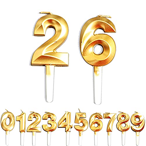 Geburtstag Kerzen, 26th/62th Geburtstag Gold Nummer Geburtstagskuchen kerzen, Kuchen Dekoration für Geburtstag Party Hochzeit Jahrestag Abschlussfeier Feier Lieferungen Geburtstag Kerzen, 26th/62th Geburtstag Gold Nummer Geburtstagskuchen kerzen, Kuchen Dekoration für Geburtstag Party Hochzeit Jahrestag Abschlussfeier Feier Lieferungen von WLHGH