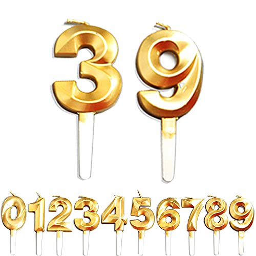 Geburtstag Zahl Kerzen, 3/9/39/93 Jahre alt Geburtstags Dekoration, Gold Nummer Geburtstagskuchen kerzen, Kuchen Dekoration für Geburtstag Party Hochzeit Jahrestag Abschlussfeier Feier Lieferungen Geburtstag Zahl Kerzen, 3/9/39/93 Jahre alt Geburtstags Dekoration, Gold Nummer Geburtstagskuchen kerzen, Kuchen Dekoration für Geburtstag Party Hochzeit Jahrestag Abschlussfeier Feier Lieferungen von WLHGH