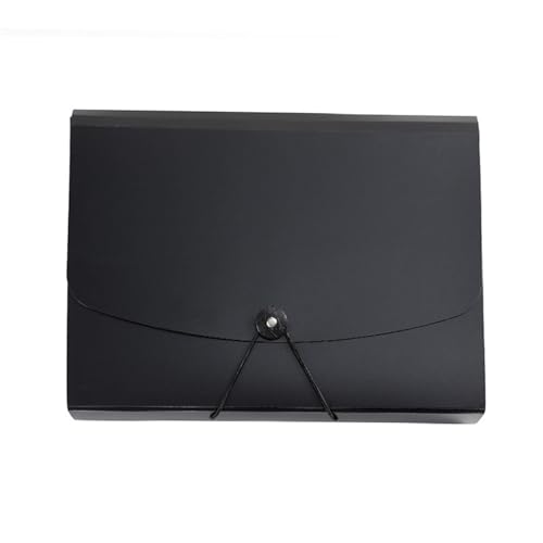 Akkordeon-Datei-Organizer 2 PCS A4-Dateipapierordner, große Kapazität, wasserdichter Datei-Organizer, Zertifikate, Musiknoten, Testpapier, Desktop-Speicherdokument FüR Akten(Black) von WLIHDB