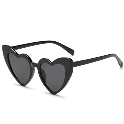 Partybrille 10 stücke Bachelorette Party Sonnenbrille Hochzeit Braut Dusche Decor Liefert Braut Zu Werden Brautjungfer Geschenk Herzförmige Gläser FüR Junggesellinnenabschiede(Black-10PCS) von WLIHDB