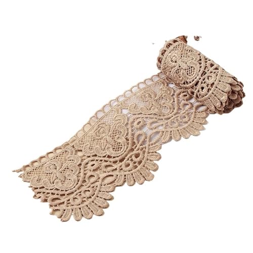 Spitzenband 1 Meter aushöhlen floral bestickte Spitze Seide handgefertigt DIY Stoff Kleidung Zubehör FüR NäHen Handwerk(Color5) von WLIHDB